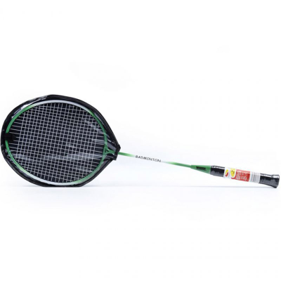 Raketë badminton SMJ Teloon TL100, 115g, 66.5cm, jeshile e bardhë