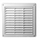 Grilë ventilimi Awenta T53, 140x140 mm, dalje 100 mm, e bardhë
