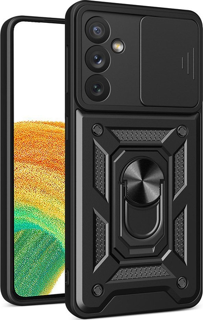 Maskë telefoni iLike për Samsung Galaxy A14, tip armored, me mbrojtje kamere, ngjyrë e zezë