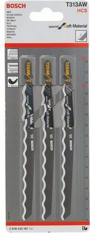 Fletë sharre për sharrë orbitale Bosch T 313 AW, 152mm, set 3 copë