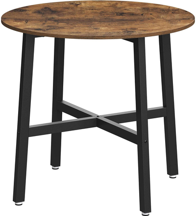 Tavolinë rrethore KDT080B01, 88 cm, 75 cm, e bardhë