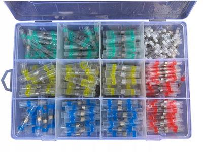 Set fishekë lidhës kabllosh EUROKOMP E6286, 340 copë, shumëngjyrësh