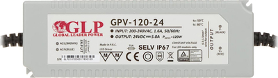 Furnizim energjie GLP, 24V DC, 120W, IP67, i papërshkueshëm nga uji
