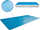 Сончев покривач за базен Intex Krystal Clear Pool Basics, 9.75m x 4.88m, полиетилен, син