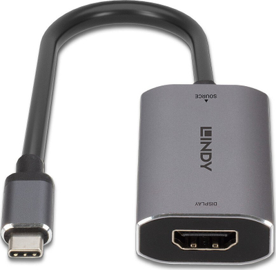 Adapter USB C në HDMI Lindy 43327, 4K, i bardhë
