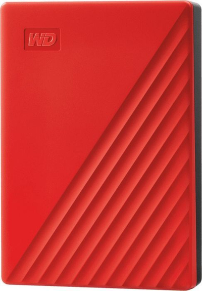 WD My Passport Пренослив Надворешен Хард Диск, 4 TB, Red