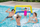 Сет за игра со вода Bestway Water Polo, надувлива врата, топка за базен, разнобоен