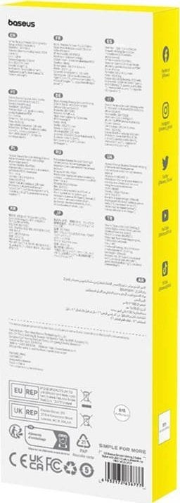 Stilolaps digjital Baseus Smooth Writing Series, aktiv edhe pasiv, me LED, i bardhë