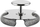 Sitë koktejli Alessi The Tending Box Double Bar Strainer, çelik inox, me dy susta, argjendtë