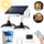 Lampë solare muri outdoor, me sensor lëvizjeje, IP65, e zezë
