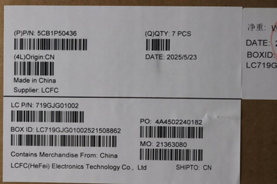 Pjesë këllëfi Lenovo ThinkPad, palmrest me hapje touchpad, origjinale, e zezë