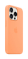 Маска Apple за iPhone 15 Pro Silicone Case со MagSafe, Orange Sorbet
