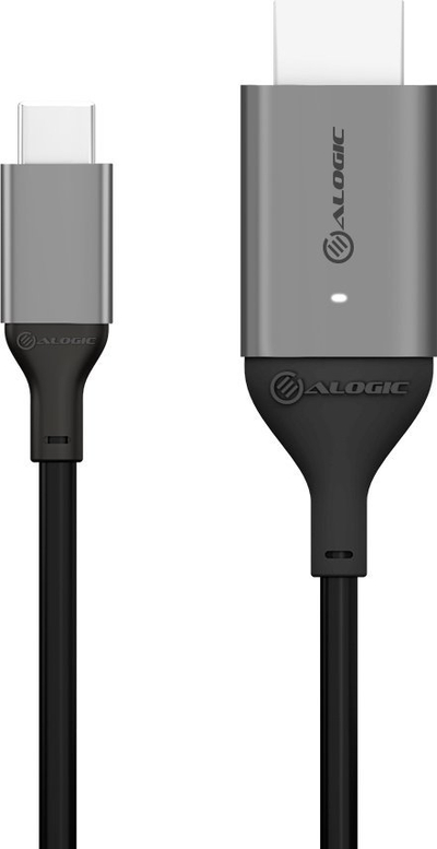 Kabllo ALOGIC Ultra USB C në HDMI, 1m, 4K 60Hz, e zezë