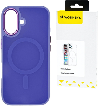 Капак за телефон Wozinsky Fashion со MagSafe за Samsung Galaxy S24 FE, заштитен, виолетов