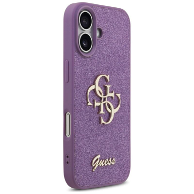 Kapak telefoni Guess Fixed Glitter Big 4G GUHCP17SHG4SGL, për iPhone 17, me shkëlqim, lejla
