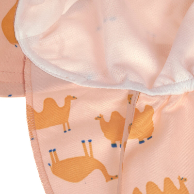 Kapelë bebe Lässig Camel, mbrojtje qafe, UV 80, 03-06 muaj, rozë