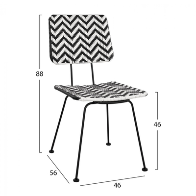 Karrige Allegra HM5693 46×56×88 cm, zezë/ bardhë