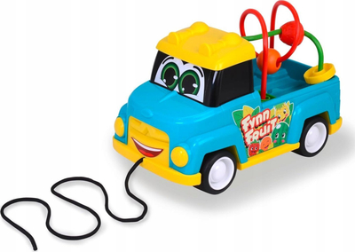 Makina lodër Dickie ABC Fruit Car me litar, 25 cm, shumëngjyrëshe