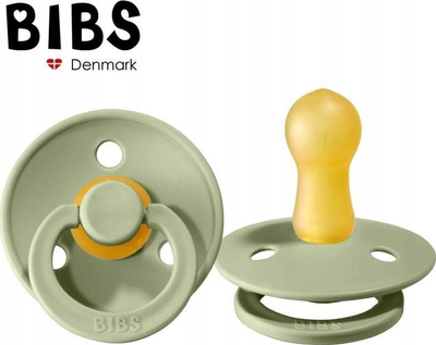 Set biberonësh BIBS Colour, nr. 2, 0-6 mujsh, Cloud dhe Sage