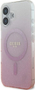 Mbulesë telefoni Guess GUHMP16MHGRCELP për iPhone 16 Plus 6.7", hardcase me xixa, rozë