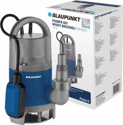 Pompe zhytëse Blaupunkt Water Pump WP4001, për ujë të pastër dhe të ndotur, 400W, blu