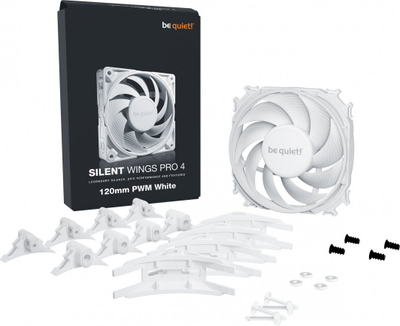 Ftohës be quiet! Silent Wings Pro 4 PWM, 120 mm, i bardhë