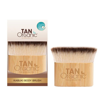 Furçë trupi Tan Organic Bamboo Kabuki Body Brush, bezhë