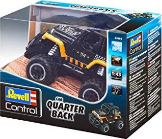 Makinë lodër me pult Revell Control Quarter Back 23492, shkalla 1:43, 40 MHz, e zezë me portokalli