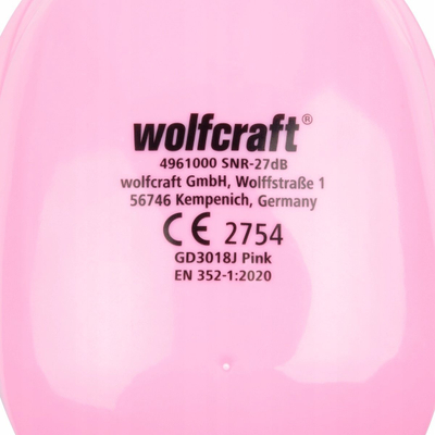 Mbrojtëse dëgjimi për kalamaj Wolfcraft 4961000, 27 dB, rozë