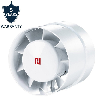 Ventilator kanali AutoTune Haushalt 125VKO, diametër 125mm, i bardhë