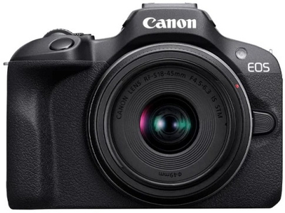 Aparat fotografik Canon EOS R100, RF-S 18-45mm, 24.1MP, i zi