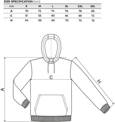 Bluzë me kapuç TurboWorks Hoodie, XXXL, pambuk poliester, gri
