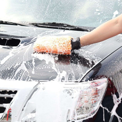 Dorezë larëse për vetura K2 Pro Wash Mitt, mikrofibër, e bardhë