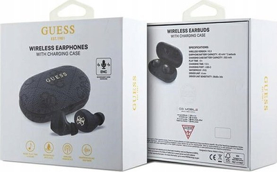 Kufje TWS Guess GUTWSP4EGK, Bluetooth 5.3, IPX5, të zeza