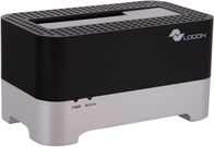 Docking station për HDD SSD LOGON LHC030, USB 2.0, 2.5"/3.5" SATA, e zezë argjend