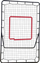 Portë trajnimi futbolli R-Sport E3, 140x90 cm, metalike me rebounder, e zezë