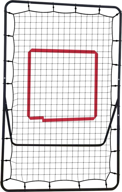 Portë trajnimi futbolli R-Sport E3, 140x90 cm, metalike me rebounder, e zezë