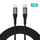 Kabllo USB Choetech IP0039, USB C me Lightning, 1.2m, e zezë