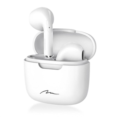 Kufje pa tela Media-Tech R-Phones MT3589W, TWS, me kuti karikimi, të bardha