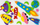 Stickerë shkumëze 3D FANDY, 3 cm, set me 7 copë, shumëngjyrësh