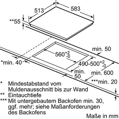 Pianurë inkaso me induksion Bosch PXX645FC1E, 60cm, me prekje, ngjyrë e zezë