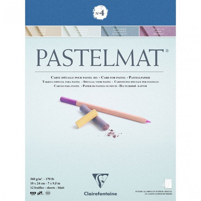 Bllok пастел Clairefontaine Pastelmat 96110C, 18 x 24 cm, 360gsm, мешани бои