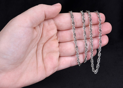 Qafore për femra Brilio Silver 471 086 00155 04, 50 cm, e argjendtë