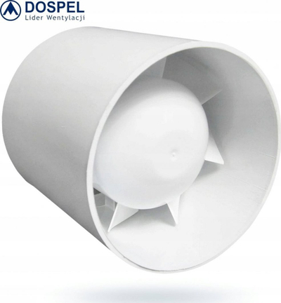 Ventilator kanali Dospel EURO, 100mm, 100 m³/h, 230V, i bardhë