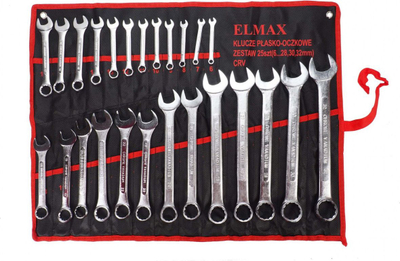 Set çelsash të kombinuar Elmax Silver, 25 copë, CRV, ngjyrë argjendi