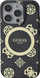 Kapak telefoni Guess IML Peony 4G MagSafe për iPhone 16 Pro Max 6.9", i zi