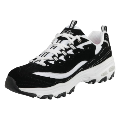 Atlete Skechers D'Lites Biggest Fan W 11930-BKW, Air Cooled Memory Foam, ngjyrë e zezë