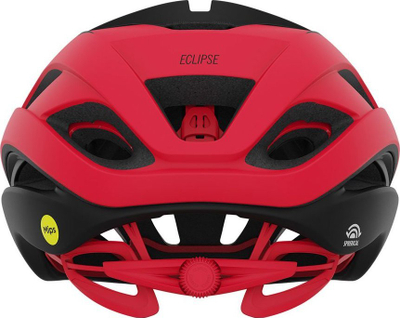Helmetë biçiklete Giro Eclipse MIPS Spherical, rrugë triatlon, madhësia L 59-63 cm, e bardhë argjendtë