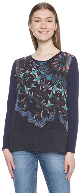 Bluzë Desigual 18WWBW77, e kaltër L mDE2244-L