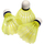 Shatlla badminton Enero najlon, set 3 copë, të verdhë